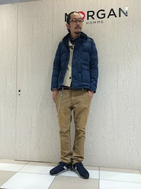 「モルガンオム」｜ケンシロウさん（メンズ・187cm）の秋コーディネート