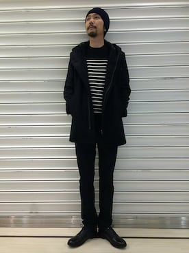 「モルガンオム」｜「アイテム（ブルゾン）」を使った、ケンシロウさん（メンズ・187cm）の秋コーディネート