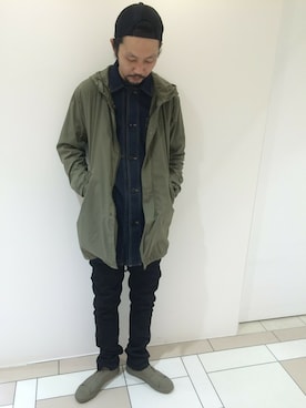 「モルガンオム」｜ケンシロウさん（メンズ・187cm）の冬コーディネート