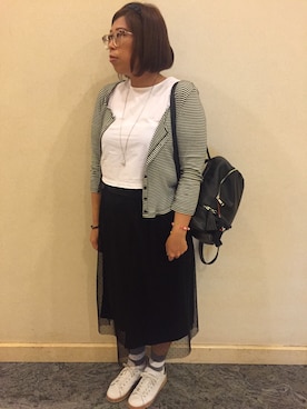 「stradivarius（ストラディバリウス）のアイテム（ワンピース/ドレス）」を使った、groon🌱さん（レディース・162cm）の夏コーディネート
