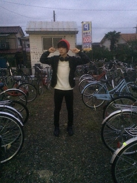 「WOmB（ウーム）のアイテム（ブルゾン）」を使った、Keiさん（メンズ・174cm）の秋コーディネート