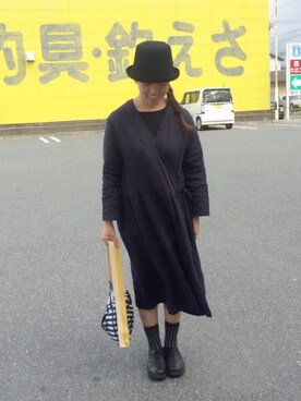 「MUKAVA（ムカヴァ）のアイテム」を使った、mocoさん（レディース・160cm）の秋コーディネート