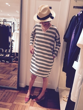 「GUILD PRIME（ギルドプライム）のアイテム」を使った、rankaさん（レディース・158cm）の春コーディネート