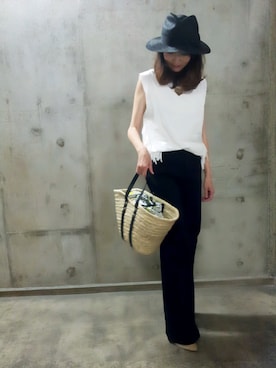 「アダムエロペ」｜rankaさん（レディース・158cm）の夏コーディネート