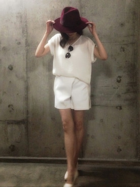 「アダムエロペ」｜rankaさん（レディース・158cm）の夏コーディネート