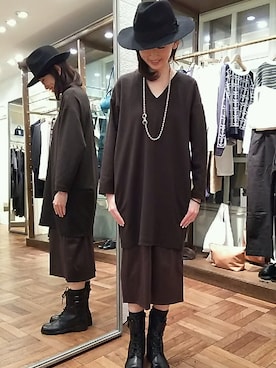 「アダムエロペ」｜「アイテム（ワンピース/ドレス）」を使った、rankaさん（レディース・159cm）の秋コーディネート