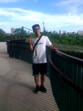 梁秉辰さん（メンズ・171cm）の夏コーディネート