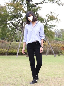 「チープカシオ」｜「アイテム（その他）」を使った、まこさん（レディース・164cm）の秋コーディネート