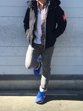 「BAYFLOW(BAYFLOW)」｜「アイテム（ダウンジャケット/コート）」を使った、ken.23さん（メンズ・165cm）の冬コーディネート