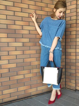 NAGASE RIRIKAさん（レディース・159cm）の夏コーディネート