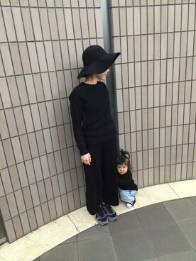 「L.D.S.（エルディーエス）のアイテム（帽子）」を使った、yuriaさん（レディース・153cm）の秋コーディネート