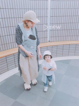 「Honeys（ハニーズ）のアイテム（ジャケット/アウター）」を使った、yuriaさん（キッズ・90cm）の夏コーディネート