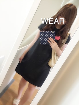 「tocco（トッコ）のアイテム（ワンピース/ドレス）」を使った、Sachiさん（レディース・159cm）の夏コーディネート
