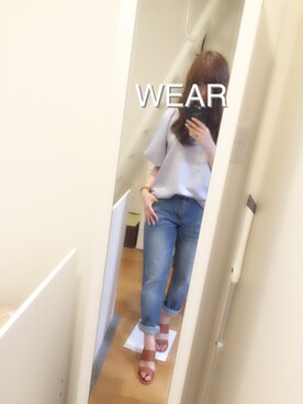 「RANDA」｜「アイテム（アナログ腕時計）」を使った、Sachiさん（レディース・159cm）の夏コーディネート