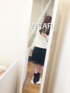 「CASIO」｜「アイテム（ブーツ）」を使った、Sachiさん（レディース・159cm）の秋コーディネート