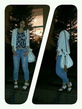 「アイテム（タンクトップ）」を使った、しおぴさん（レディース・162cm・10代）の春コーディネート