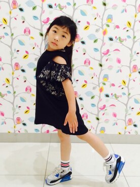 「エアーマックス 90」｜Rin_rin_rin.さん（キッズ・120cm）の夏コーディネート