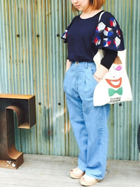 「marble sud（マーブルシュッド）のアイテム（トップス）」を使った、Rin_rin_rin.さん（レディース・158cm）の春コーディネート