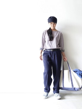 「ichi（イチ）のアイテム」を使った、YukiHondaさん（レディース・158cm）の秋コーディネート