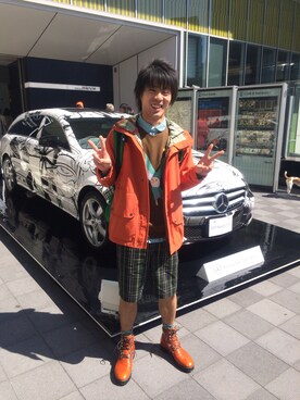 「Ne-net（ネネット）のアイテム（ブルゾン）」を使った、じゃぱんさん（メンズ・175cm）の春コーディネート