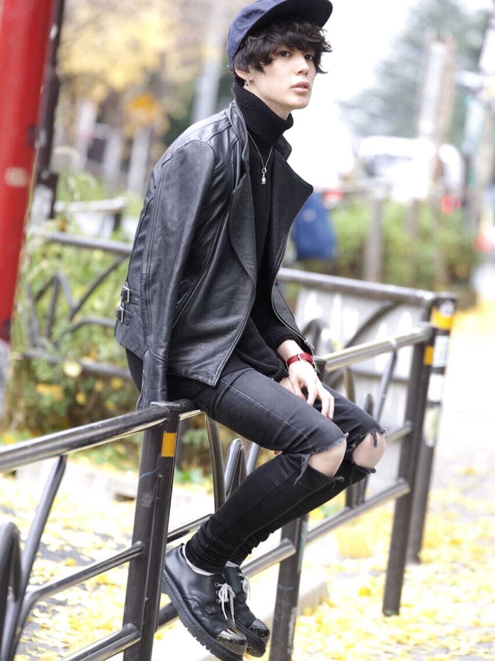 中村涼太 古着 Riders Jacket Looks Wear