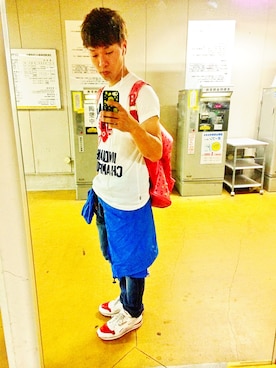 「MHL.（エムエイチエル）のアイテム（ブルゾン）」を使った、Nさん（メンズ・172cm）の秋コーディネート