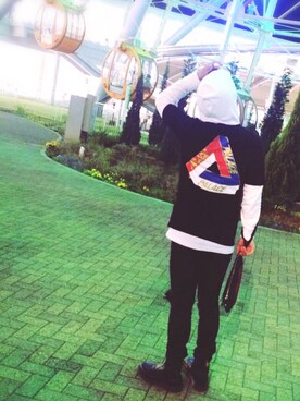 「palace」｜「アイテム（ブーツ）」を使った、Nさん（メンズ・173cm）の春コーディネート
