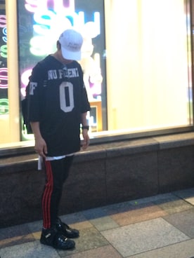 「UNIF（ユニフ）のアイテム（トップス）」を使った、Nさん（メンズ・173cm）の夏コーディネート