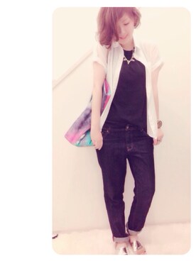 2mikaさん（レディース・157cm）の夏コーディネート