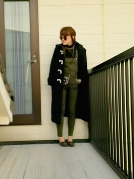 「snidel」｜「アイテム（ダッフルコート）」を使った、miminyさん（レディース・171cm）の冬コーディネート