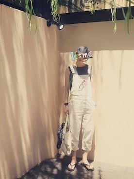 「バンダナ」｜「アイテム（ビーチサンダル）」を使った、miminyさん（レディース・171cm）の夏コーディネート