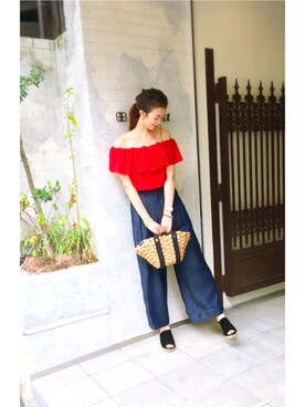 nさん（レディース・166cm）の夏コーディネート