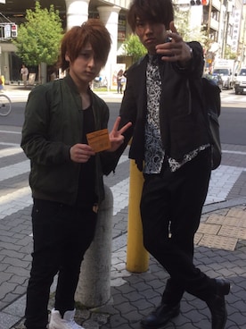 ユン坊さん（メンズ・183cm）の春コーディネート