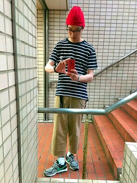 「ROTHCO（ロスコ）のアイテム（チノパンツ）」を使った、KodaiHitotsuyaさん（メンズ・180cm）の夏コーディネート