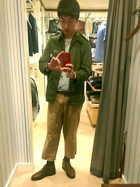 「ROTHCO（ロスコ）のアイテム（チノパンツ）」を使った、KodaiHitotsuyaさん（メンズ・180cm）の夏コーディネート