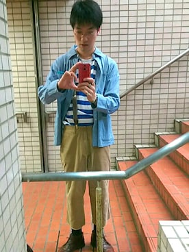 「ROTHCO（ロスコ）のアイテム（チノパンツ）」を使った、KodaiHitotsuyaさん（メンズ・180cm）の夏コーディネート