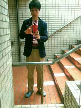 「SPERGA（スペルガ）のアイテム（シューズ）」を使った、KodaiHitotsuyaさん（メンズ・180cm）の夏コーディネート