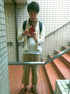 「ROTHCO（ロスコ）のアイテム（チノパンツ）」を使った、KodaiHitotsuyaさん（メンズ・180cm）の夏コーディネート