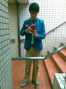 「SPERGA（スペルガ）のアイテム（シューズ）」を使った、KodaiHitotsuyaさん（メンズ・180cm）の夏コーディネート