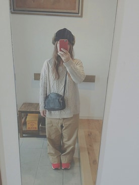 「NIKE（ナイキ）のアイテム（PC・スマホグッズ/家電）」を使った、しゅうさん（レディース・152cm）の秋コーディネート