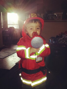 「UNKNOWN.（アンノウン）のアイテム（その他）」を使った、IsaacTさん（キッズ・92cm）の春コーディネート