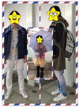 「fafa（フェフェ）のアイテム（ジャケット/アウター）」を使った、島鳥烏さん（レディース・167cm）の春コーディネート