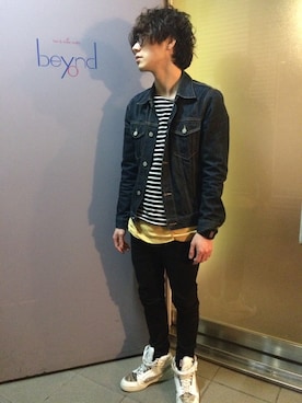 「G-SHOCK」｜「アイテム（腕時計）」を使った、サムさん（メンズ・165cm）の春コーディネート