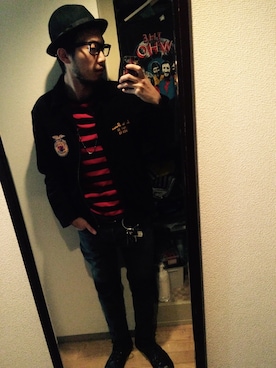「WEEKDAY（ウィークデイ）のアイテム（トップス）」を使った、JIMMYさん（メンズ・172cm）の秋コーディネート