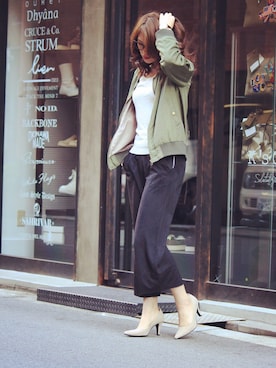 「アイテム（アナログ腕時計）」を使った、kaminさん（レディース・160cm）の冬コーディネート