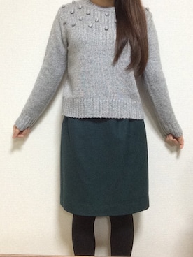 「ぺプラム」｜「アイテム（腕時計）」を使った、cocoさん（レディース・145cm）の冬コーディネート