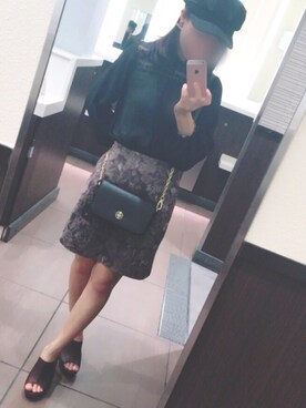 「シースルー」｜「アイテム（キャスケット）」を使った、Yuikaさん（レディース・155cm）の秋コーディネート