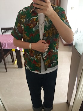 「YAMANE（ヤマネ）のアイテム（パンツ）」を使った、すいさん（メンズ・178cm）の秋コーディネート