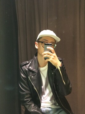 「hat」｜김지순さん（メンズ・175cm）の秋コーディネート