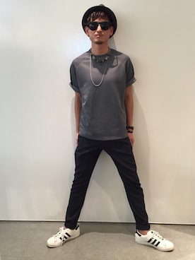 「ZARA MANのアイテム」を使った、山本晃大さん（メンズ・175cm）の夏コーディネート